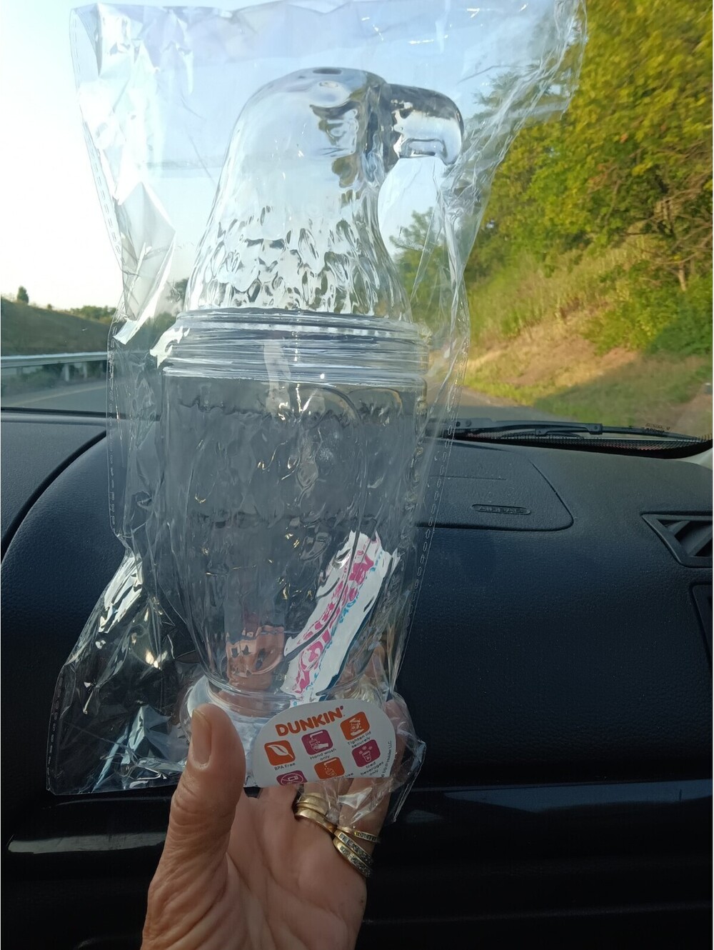 Dunkin’ Limited Edition Eagle Tumbler Cup w/ Straw & Promo Code NEW 2026